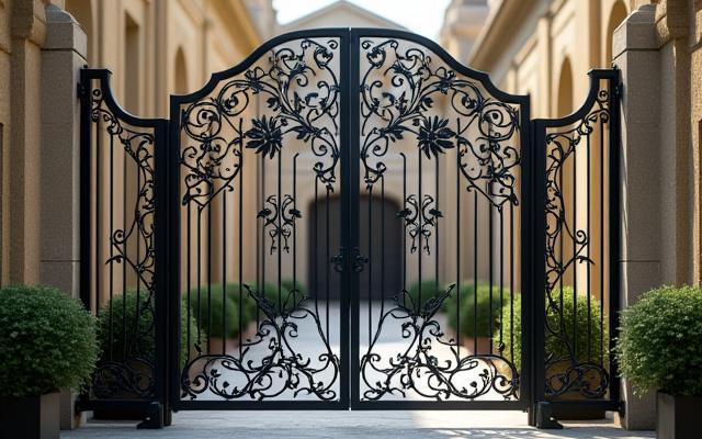 Portail en fer forgé artisanal Métalâme