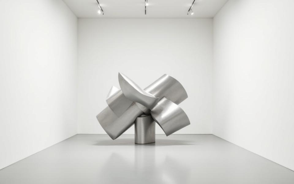 Sculpture moderne en métal