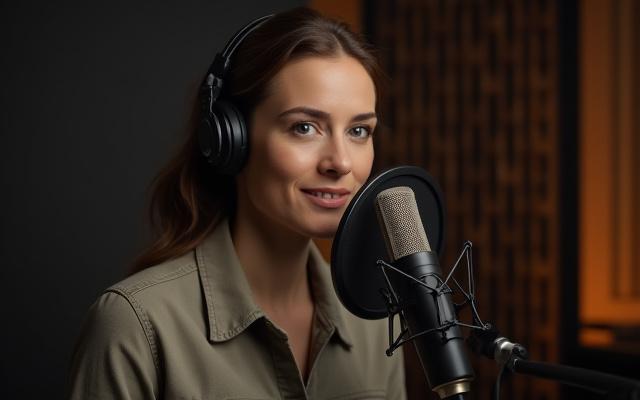 Podcast en studio sur les histoires industrielles